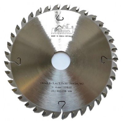 Пила дисковая TCT "Pilana" 180x4.3-5.4/3.0x30 z36  93 KON/WZ